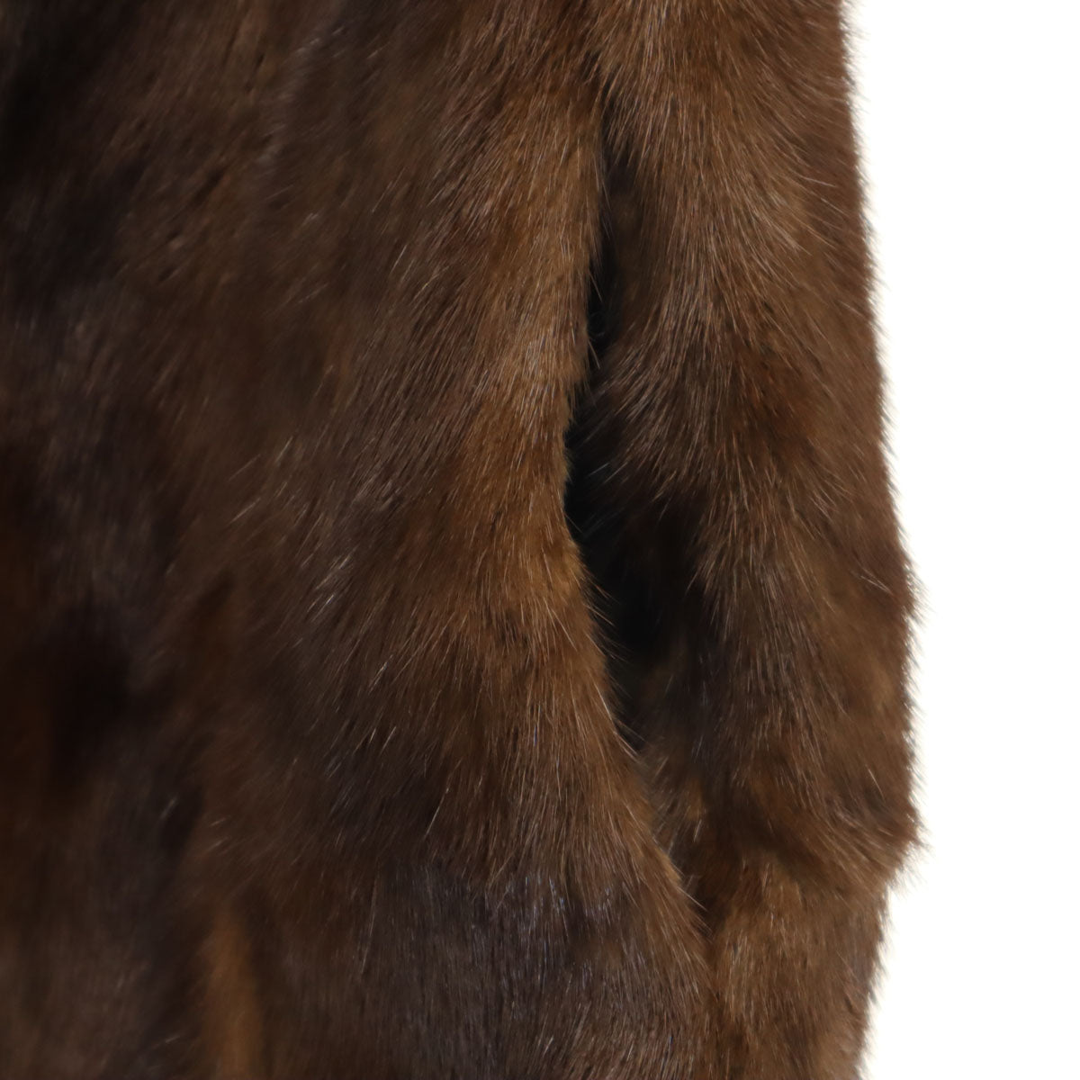 SAGA MINK サガミンク 毛皮コート 9 ブラウン レディース