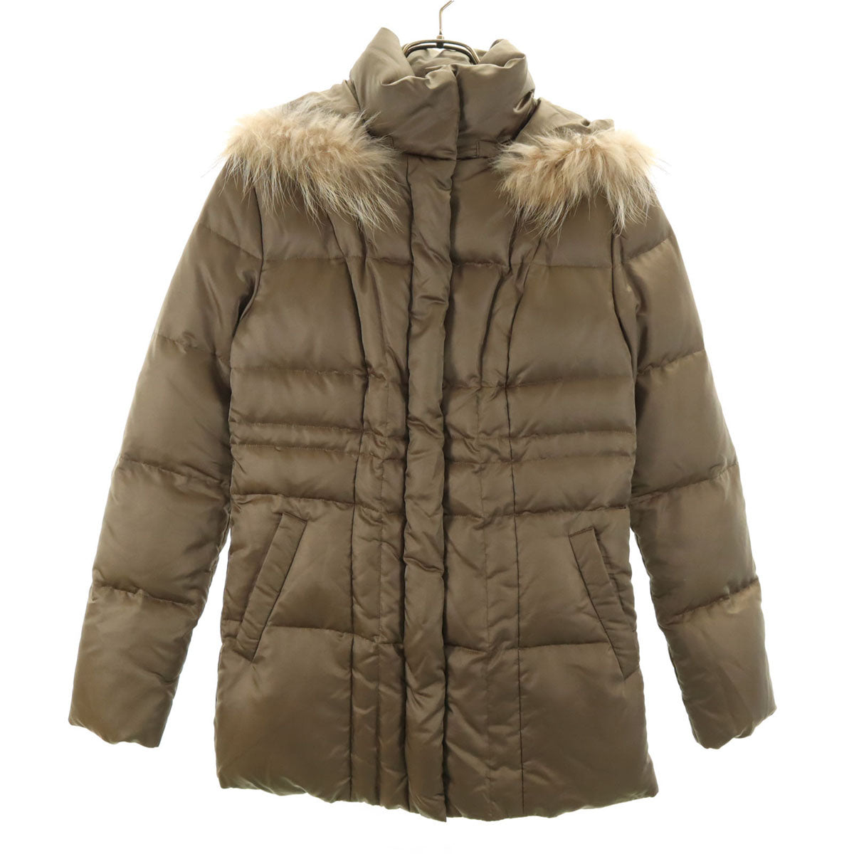 新品✨アンタイトル ダウン 2点セットベージュ カーキ UNTITLED アンタイトル ダウンコート 1 オリーブ レディース