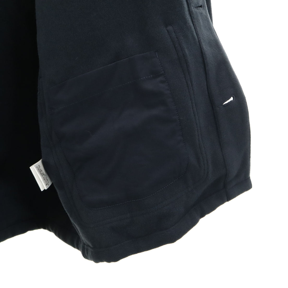 未使用 nano universe ナノユニバース テックメルトン ジャケット S ネイビー メンズ