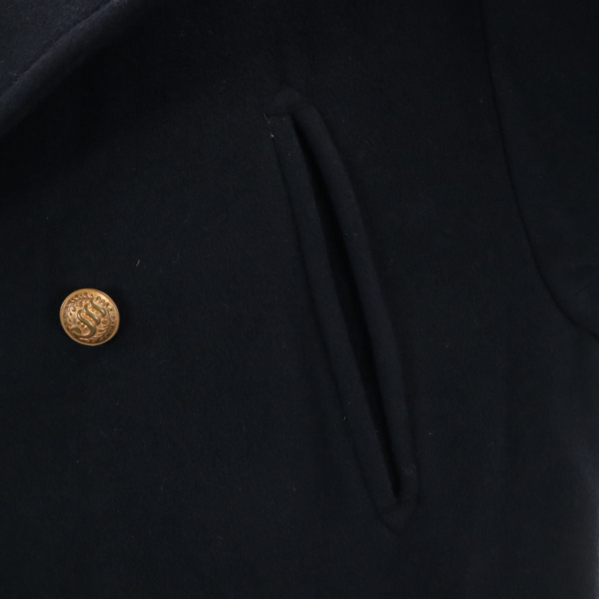 TAKESHI YAJIMA タケシヤジマ ピーコート 3 ネイビー メンズ