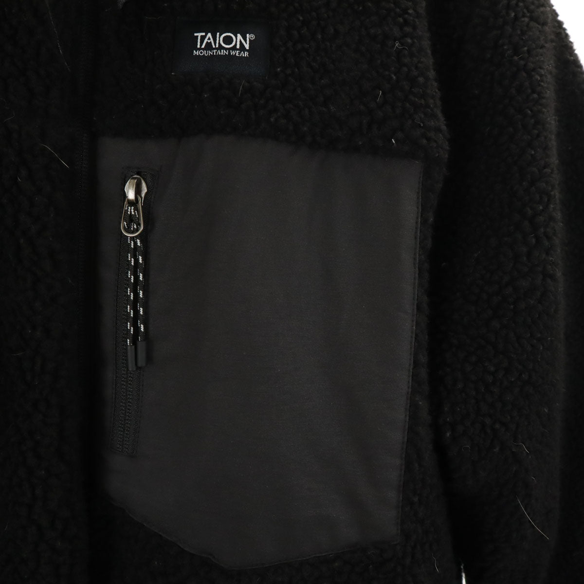 TAION タイオン リバーシブル ダウンジャケット L ブラック ボア メンズ