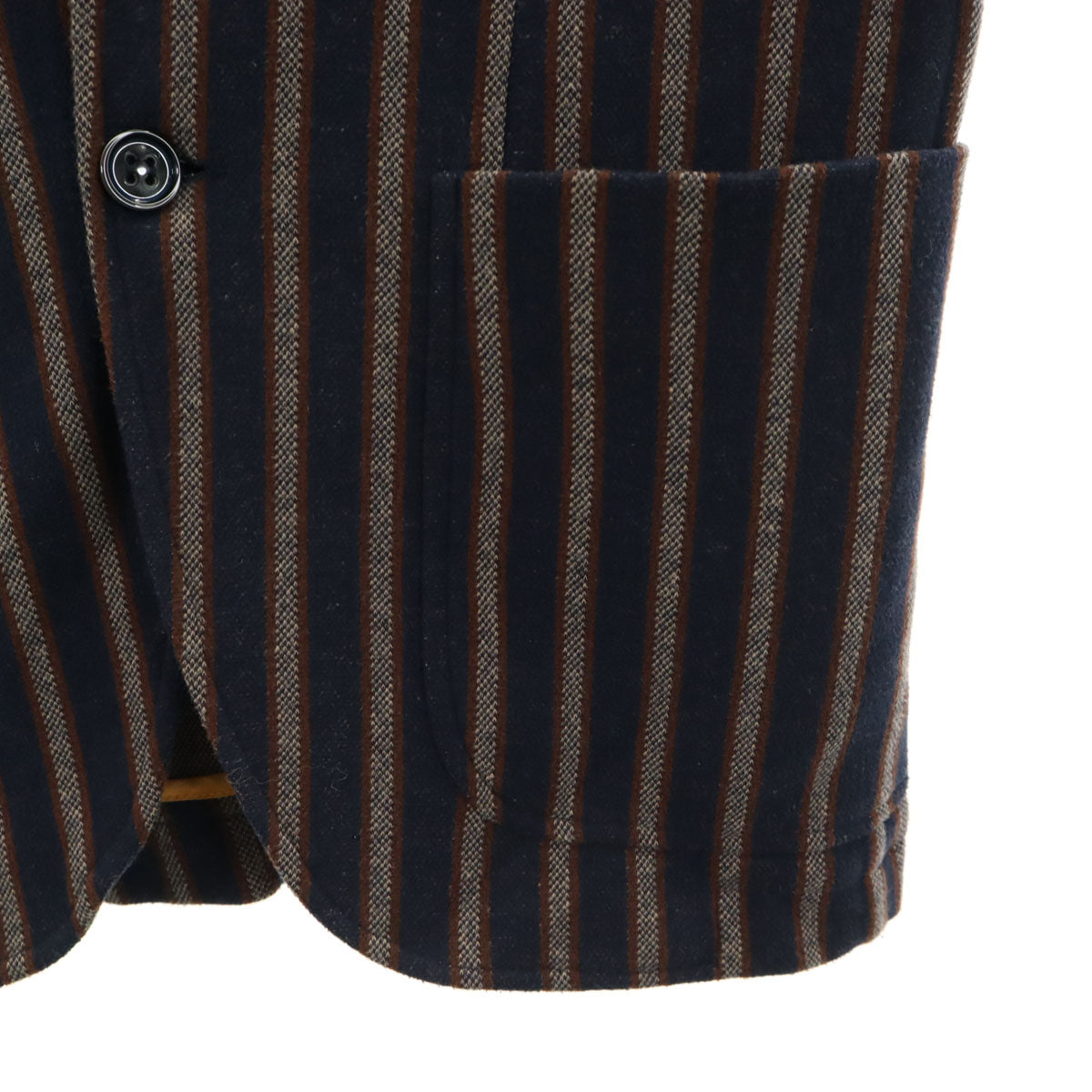 SSEINSE センス ストライプ柄 テーラードジャケット 44 ネイビー ブレザー メンズ