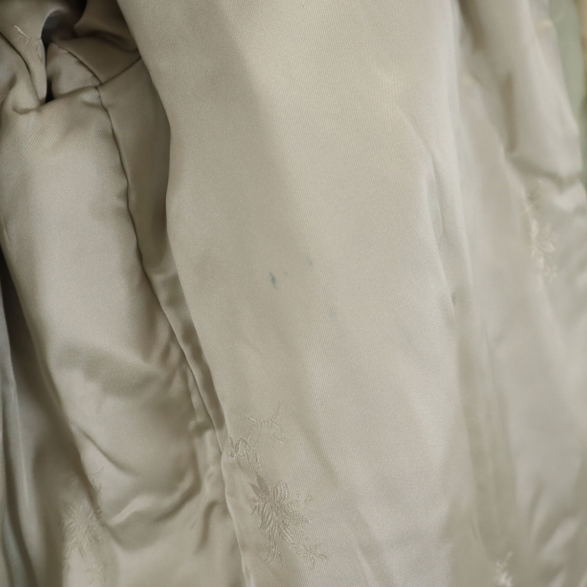 カナダ製 毛皮コート グレージュ系 レディース