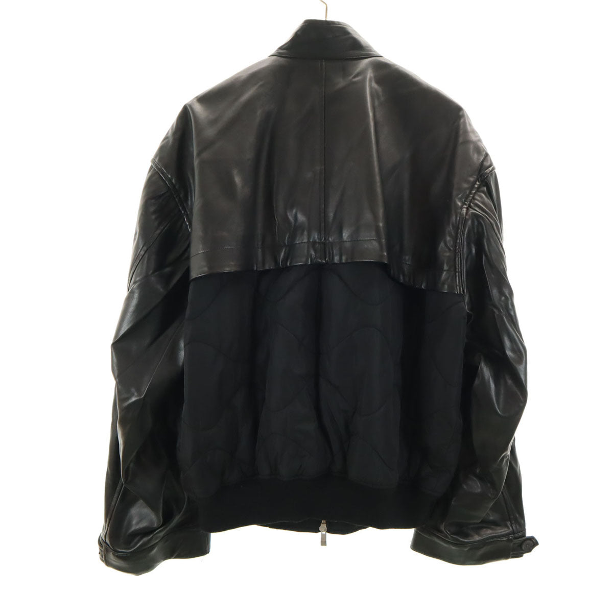 MAISON SPECIAL メゾンスペシャル 異素材コンビ レイヤリング プライムオーバーモッズ ブルゾン 2 ブラック レディース