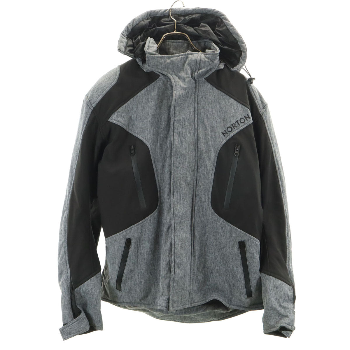 Norton ノートン バイク ジャケット LL グレー メンズ