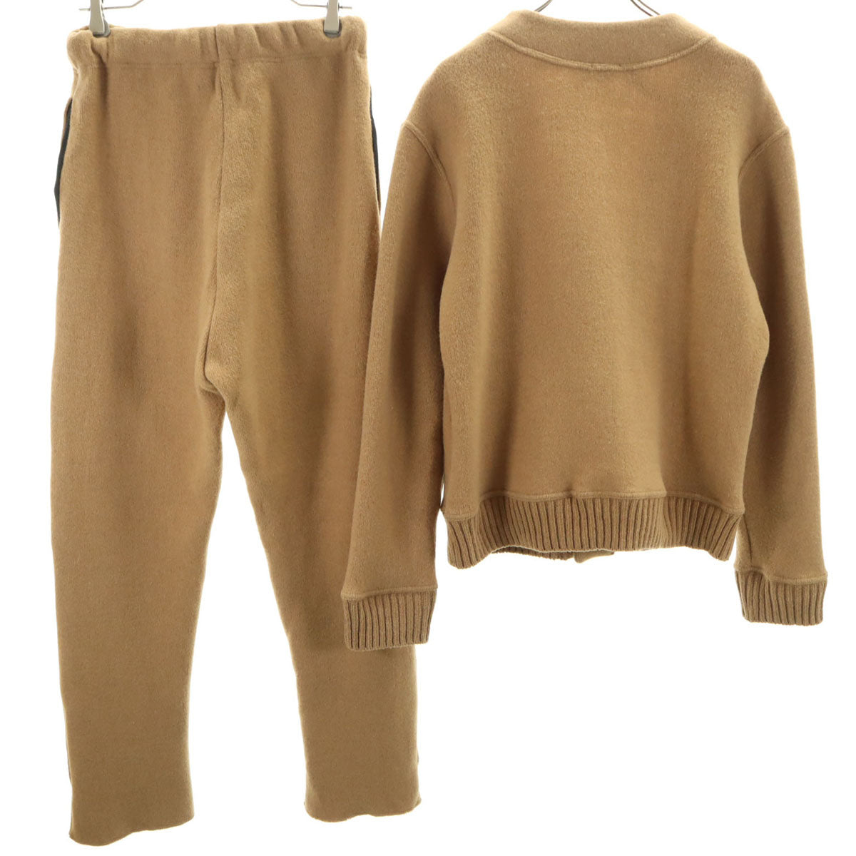 N°21 ヌメロ ヴェントゥーノ イタリア製 ウールブレンド 長袖 カーディガン 上下 セットアップ S ブラウン レディース