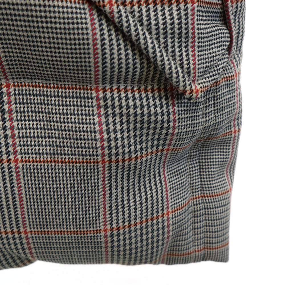 FRED PERRY フレッドペリー グレンチェック ダウンジャケット L グレー レディース