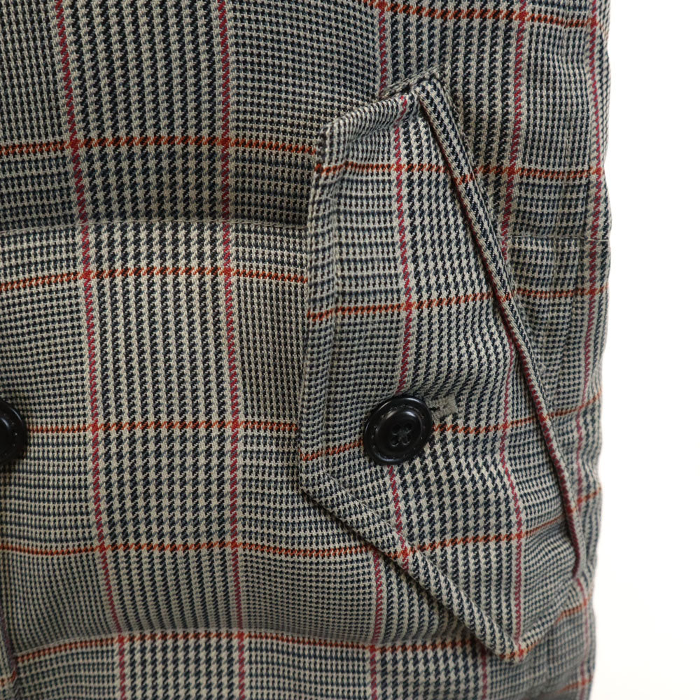 FRED PERRY フレッドペリー グレンチェック ダウンジャケット L グレー レディース