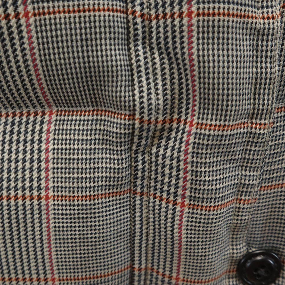 FRED PERRY フレッドペリー グレンチェック ダウンジャケット L グレー レディース