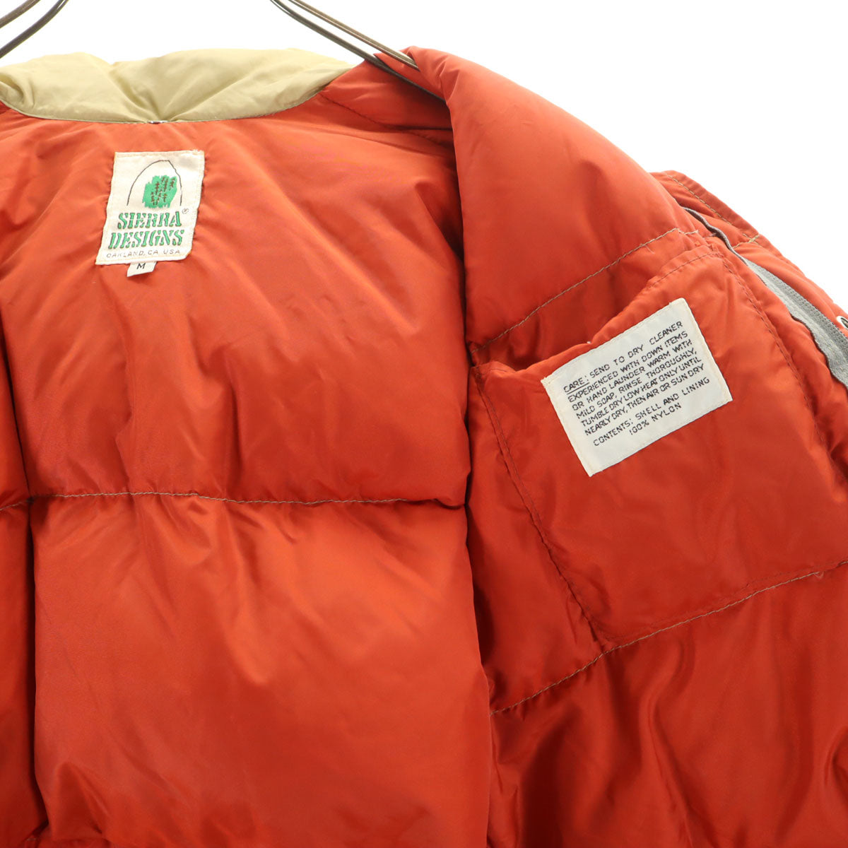 SIERRA DESIGNS シエラデザインズ アメリカ製 ダウンジャケット M ベージュ メンズ