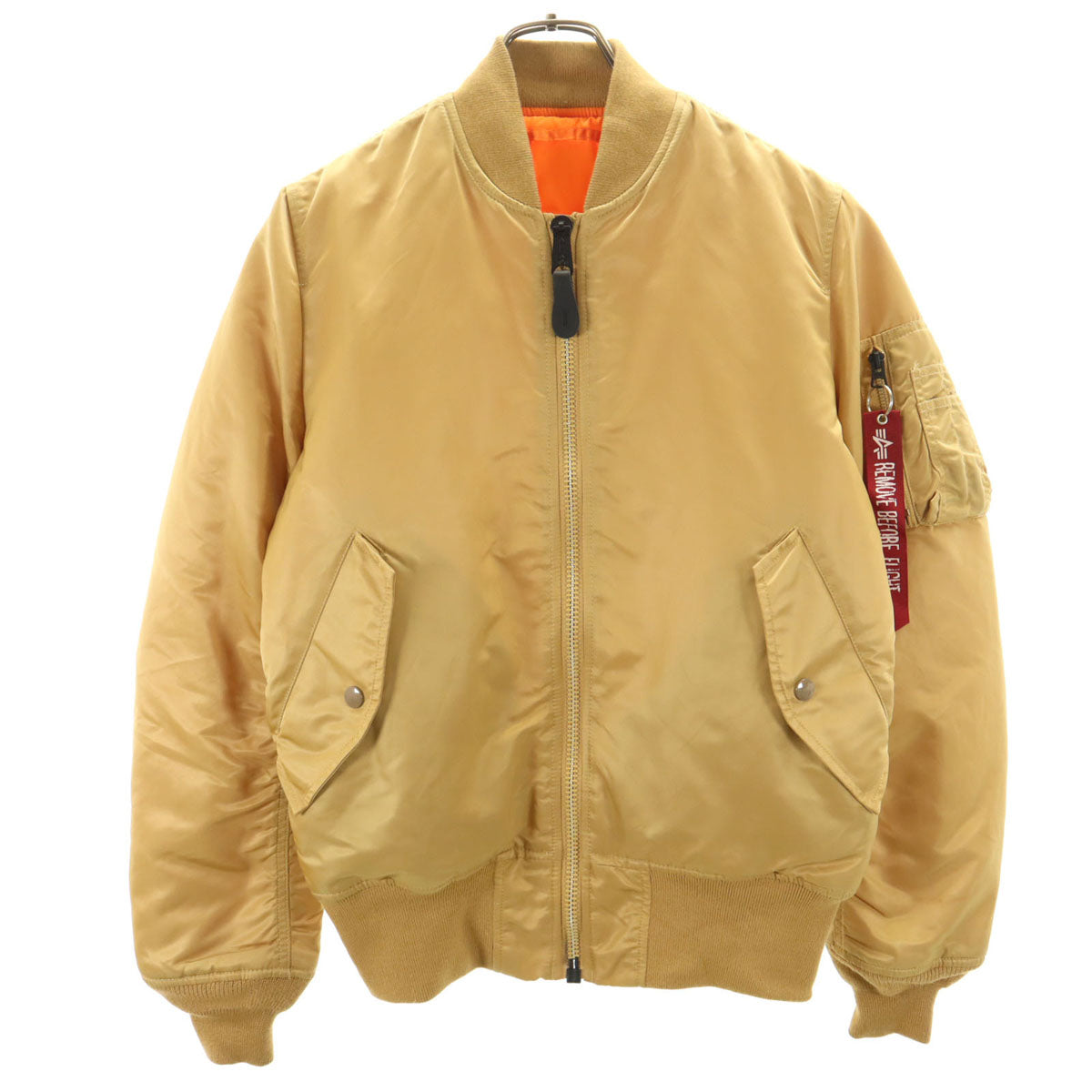 ALPHA INDUSTRIES INC アルファインダストリーズ MA-1 ブルゾン S ベージュ系 メンズ