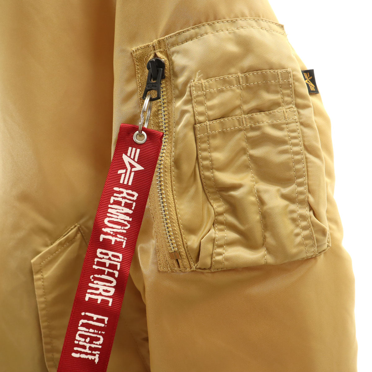 ALPHA INDUSTRIES INC アルファインダストリーズ MA-1 ブルゾン S ベージュ系 メンズ