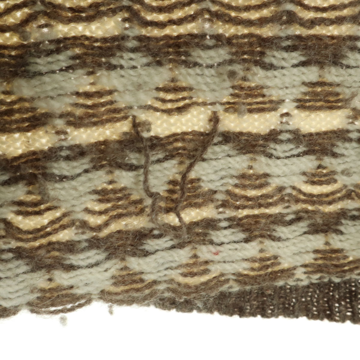 Rapaki Mahana 90s ニュージーランド製 オールド 総柄 長袖 セーター 42 生成り ニット メンズ