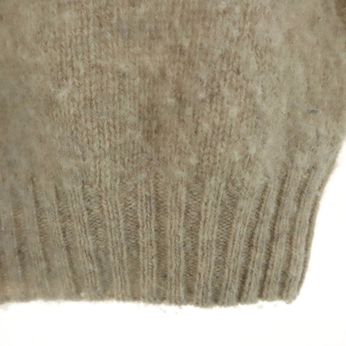 INVERALLAN インバーアラン スコットランド製 長袖 セーター 40 グレージュ ニット メンズ