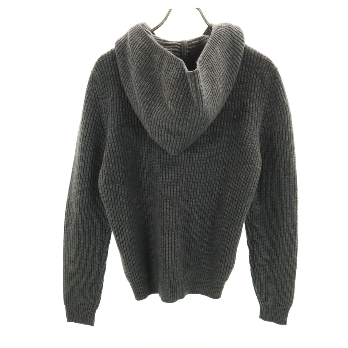 美品 BAFY バフィ イタリア製 BEAMS ビームス別注 長袖 ニット パーカー 46 チャコールグレー セーター メンズ