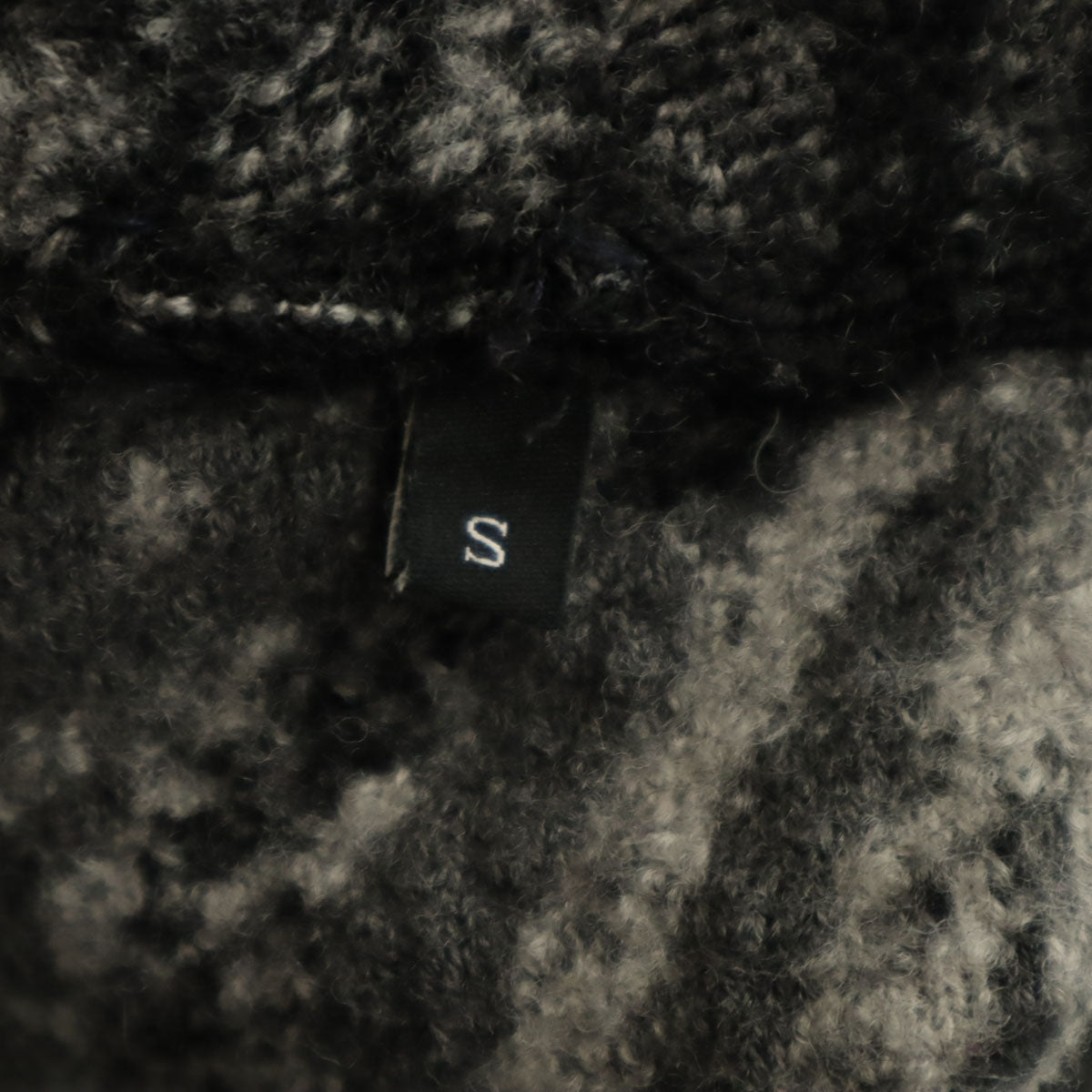 DIESEL ディーゼル ライダース ニット ロング コート S チャコールグレー レディース