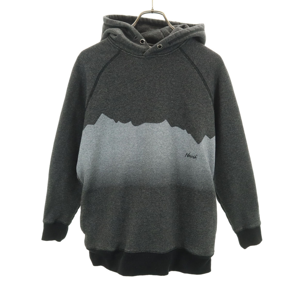 NANGA ナンガ 長袖 スウェットパーカー S チャコールグレー メンズ
