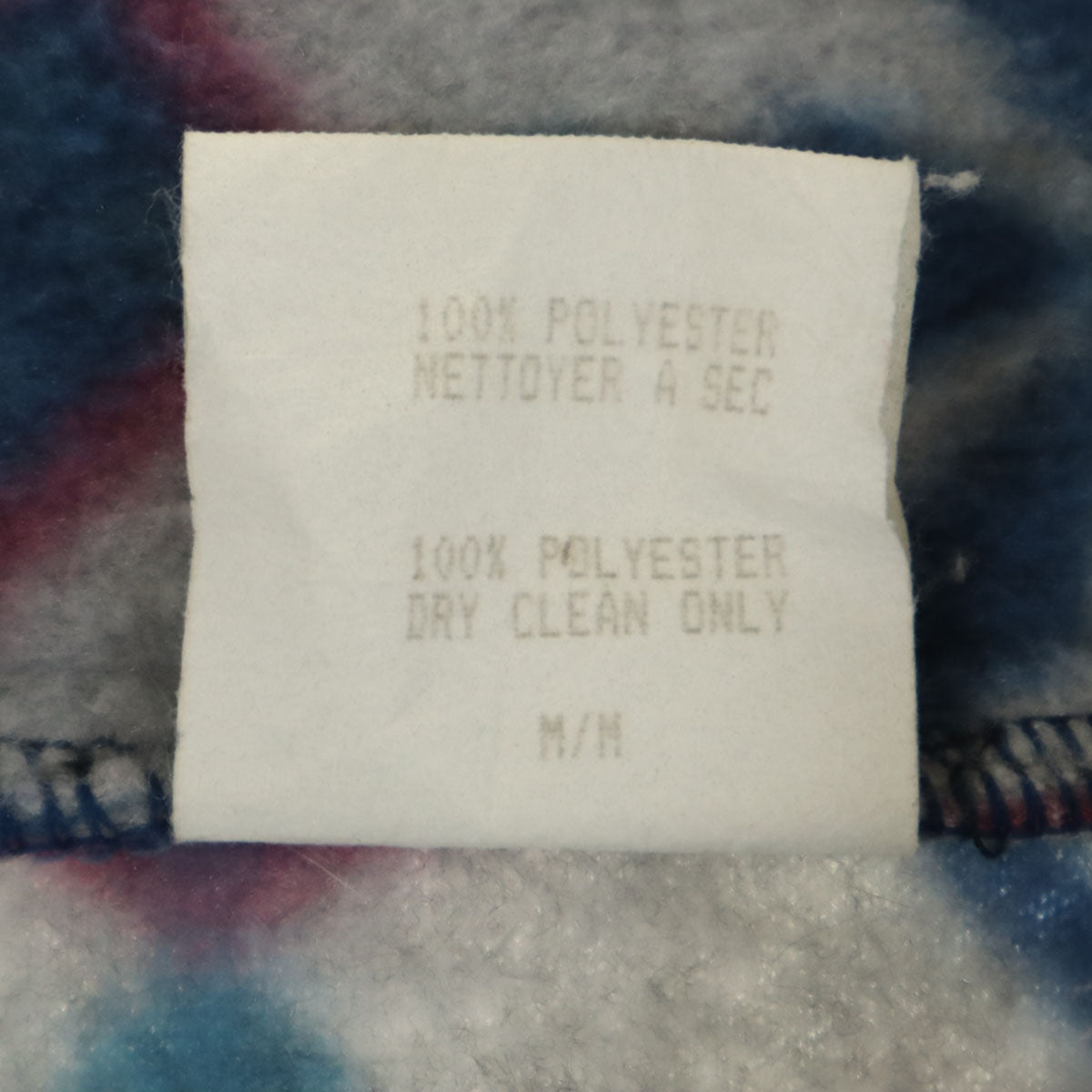 VERBIER 90s カナダ製 オールド ノルディック柄 長袖 フリース トレーナー M グレー プルオーバー メンズ