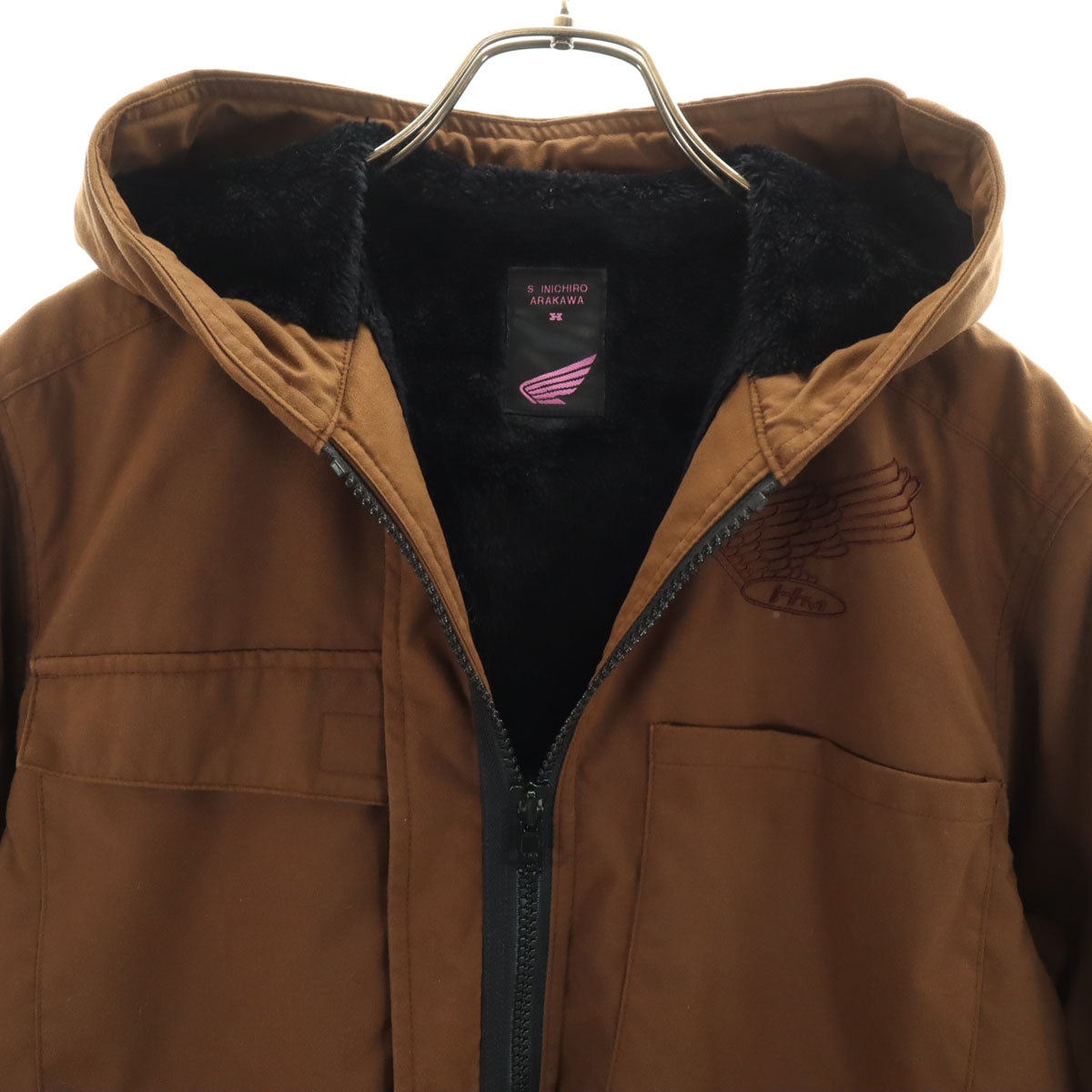 SHINICHIRO ARAKAWA シンイチロウアラカワ ホンダ HONDA コラボ 日本製 ナイロンジャケット M ブラウン メンズ