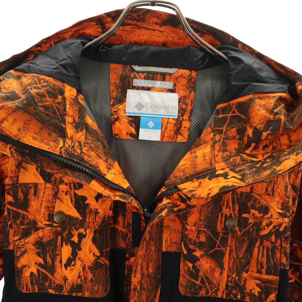 Columbia コロンビア スノーボード ナイロンジャケット M オレンジ アウトドア メンズ