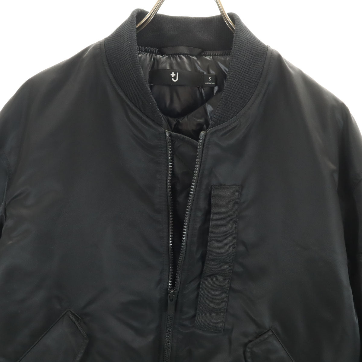 UNIQLO +J ユニクロ プラスジェイ ハイブリッドダウンオーバーサイズMA-1 ブルゾン S ブラック メンズ