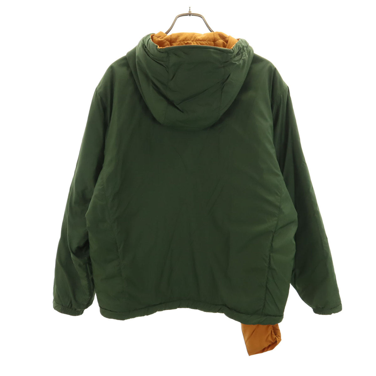 未使用 mont-bell モンベル サーマランド 中綿ジャケット L グリーン 収納袋付き リバーシブル メンズ