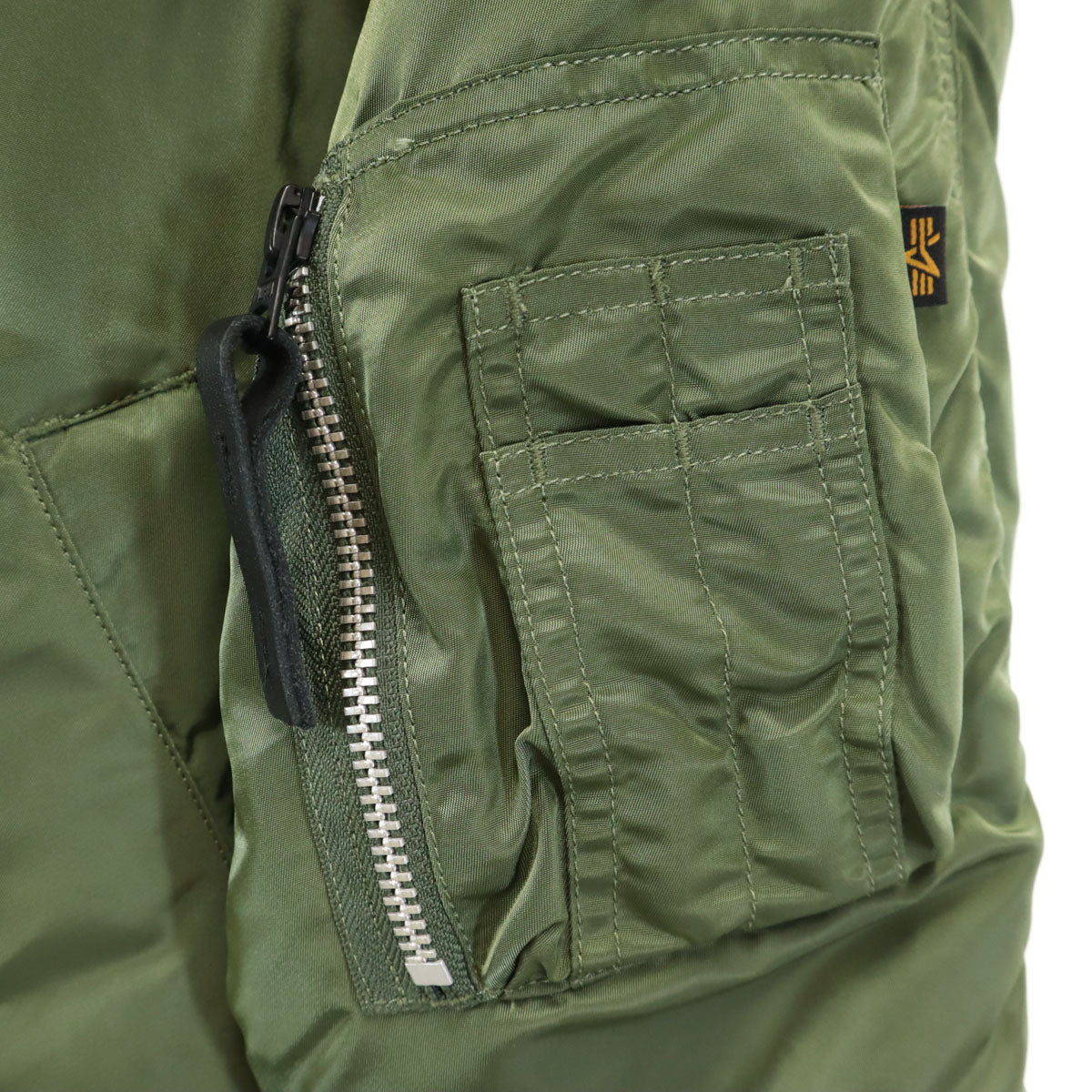 ALPHA アルファ N-2B フライトジャケット XS オリーブ系 中綿 メンズ