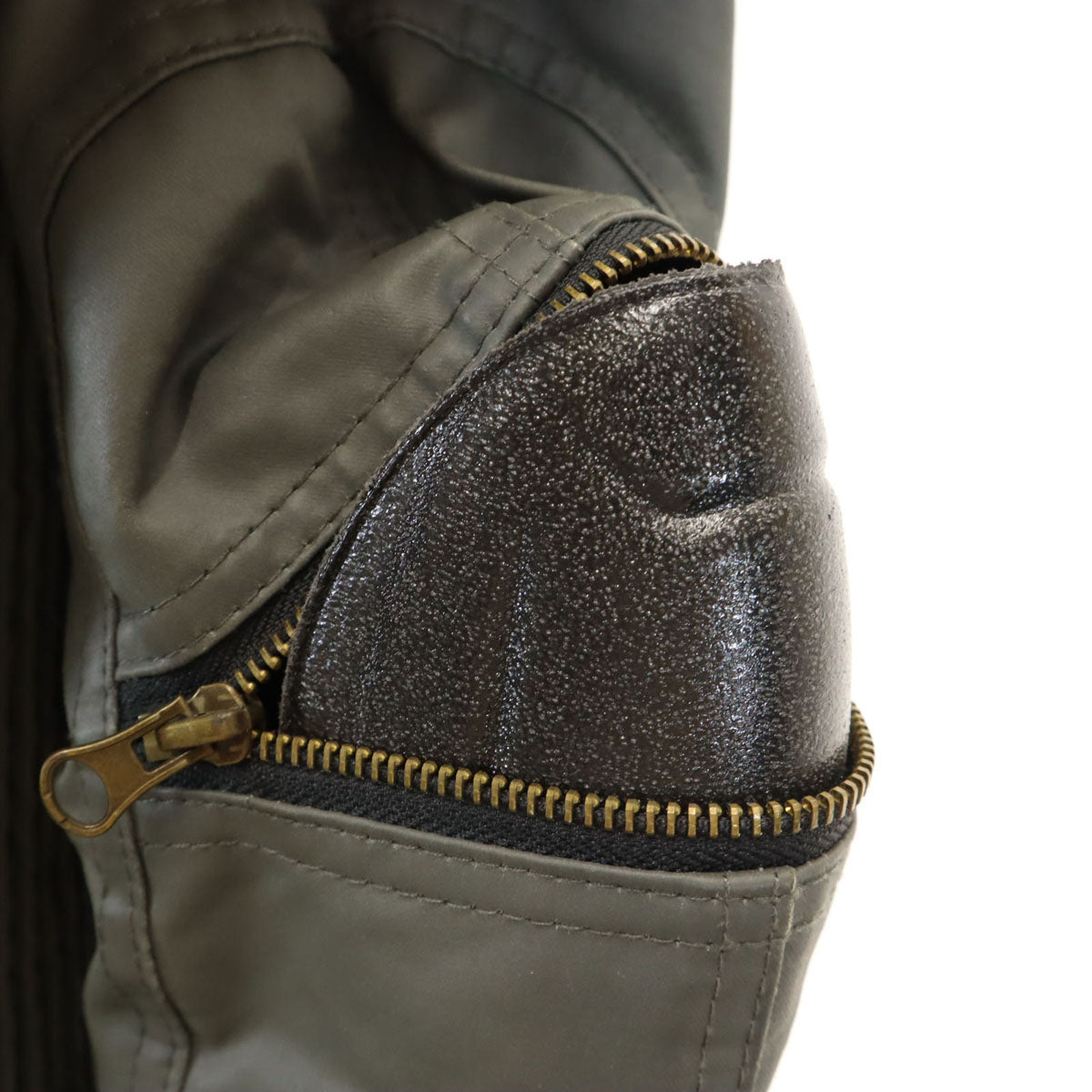 HONDA ホンダ バイク オイルコーティング加工 ライディング ジャケット LL カーキ 中綿 裏ファー プロテクター付き メンズ