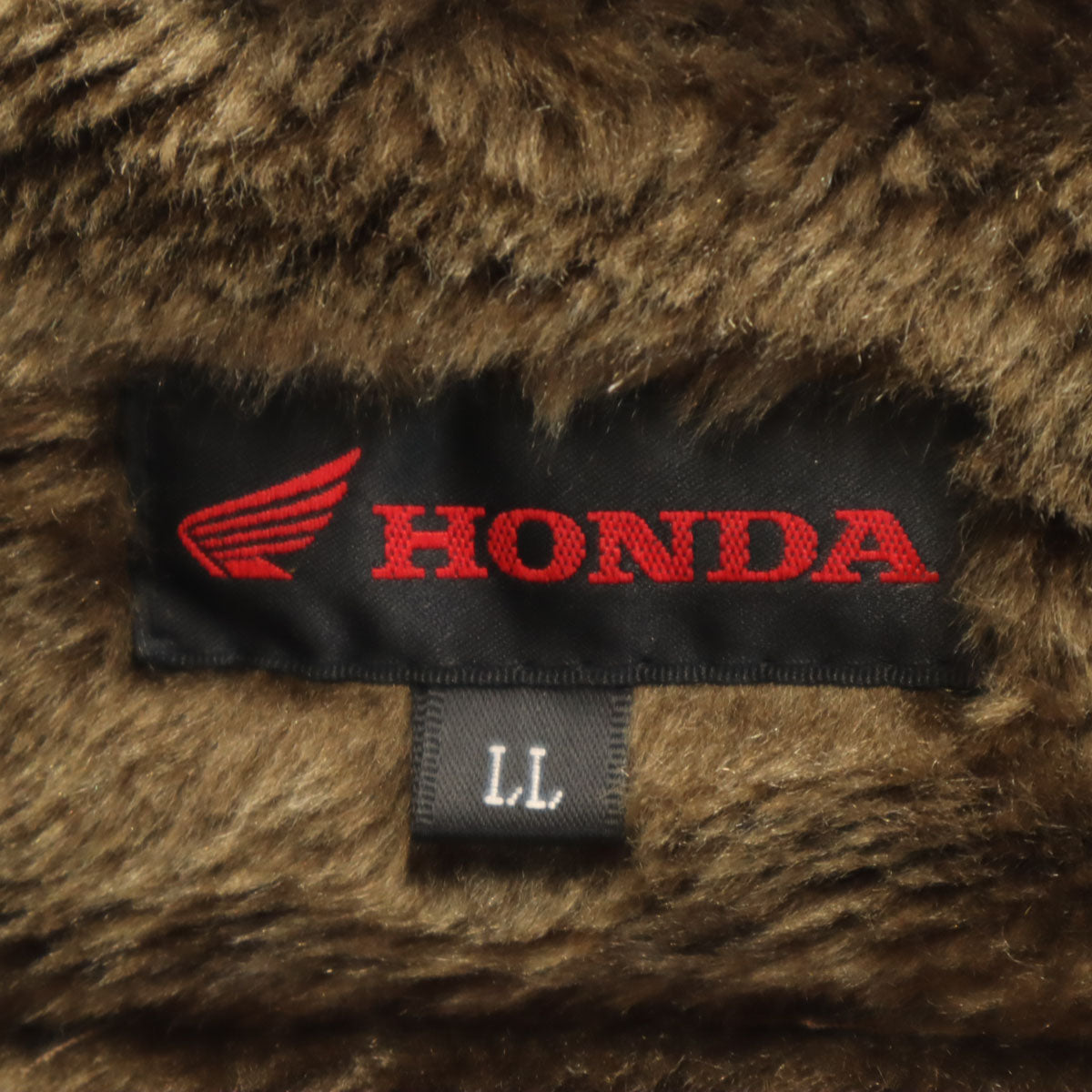 HONDA ホンダ バイク オイルコーティング加工 ライディング ジャケット LL カーキ 中綿 裏ファー プロテクター付き メンズ