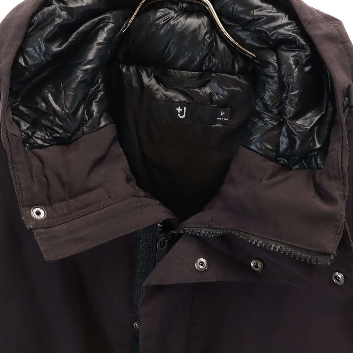 UNIQLO +J ユニクロ プラスジェイ ハイブリッド ダウンジャケット M ブラウン系 ジルサンダー メンズ