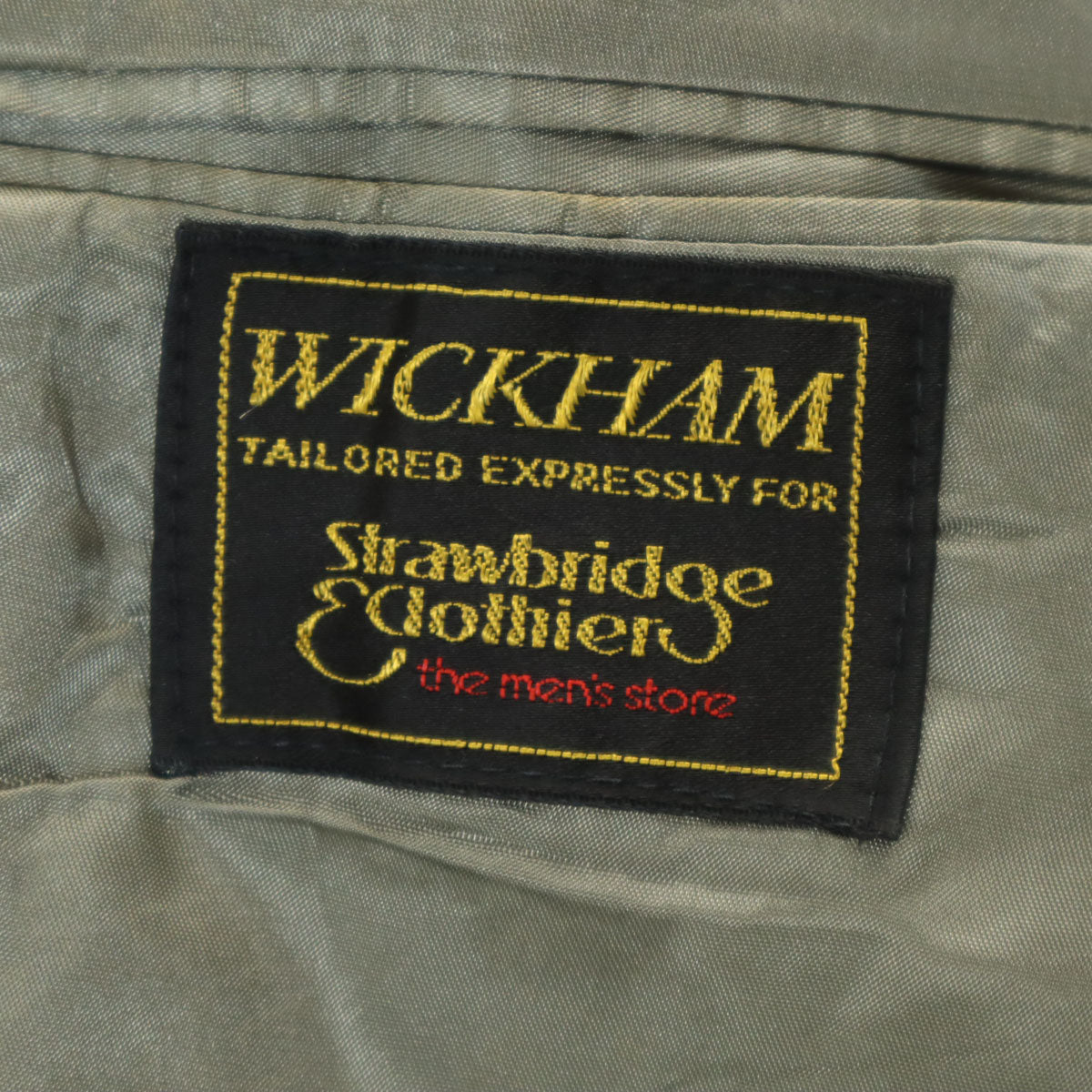 WICKHAM 70s 80s ヴィンテージ ヘリンボーン柄 ハリスツイード生地 テーラードジャケット グレー Harris Tweed メンズ