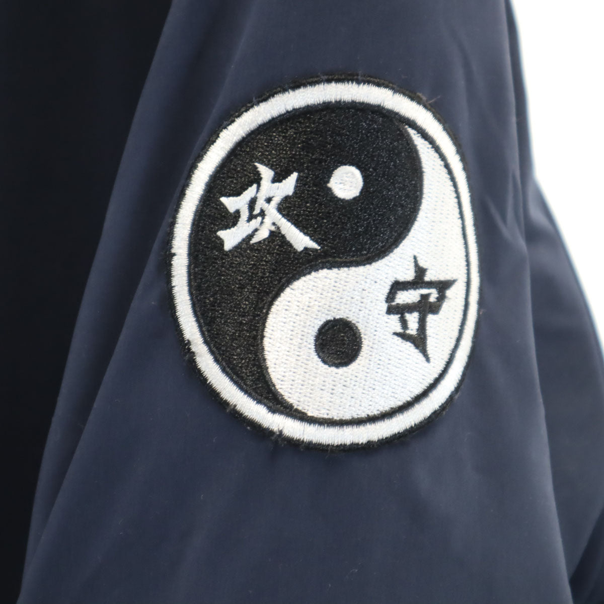 PUNK DRUNKERS パンクドランカーズ チャイナ風 ブルゾン M ネイビー 中綿 メンズ