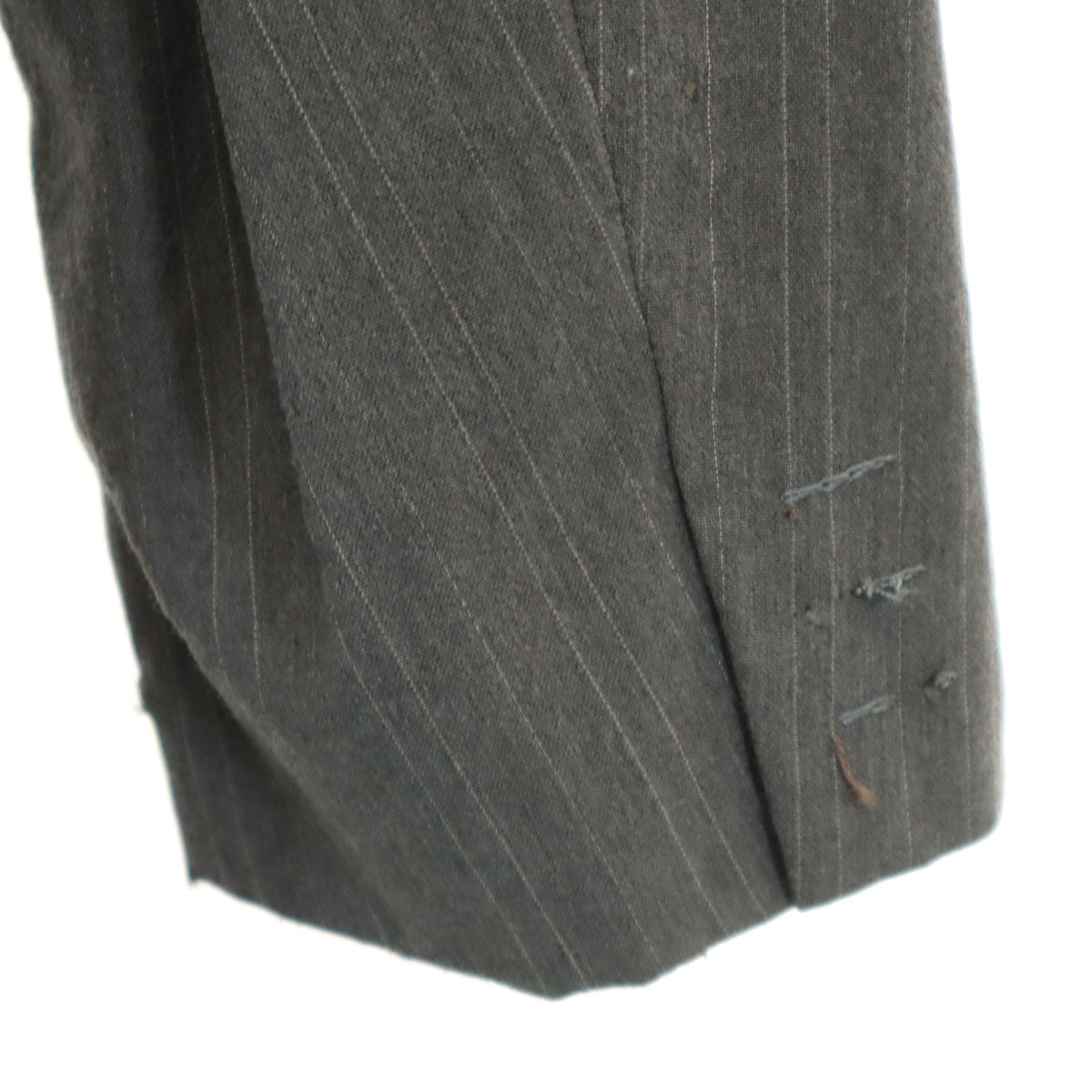 COMME des GARCONS HOMME コムデギャルソンオム 80s 1989年 日本製 オールド ストライプ柄 テーラードジャケット S グレー メンズ