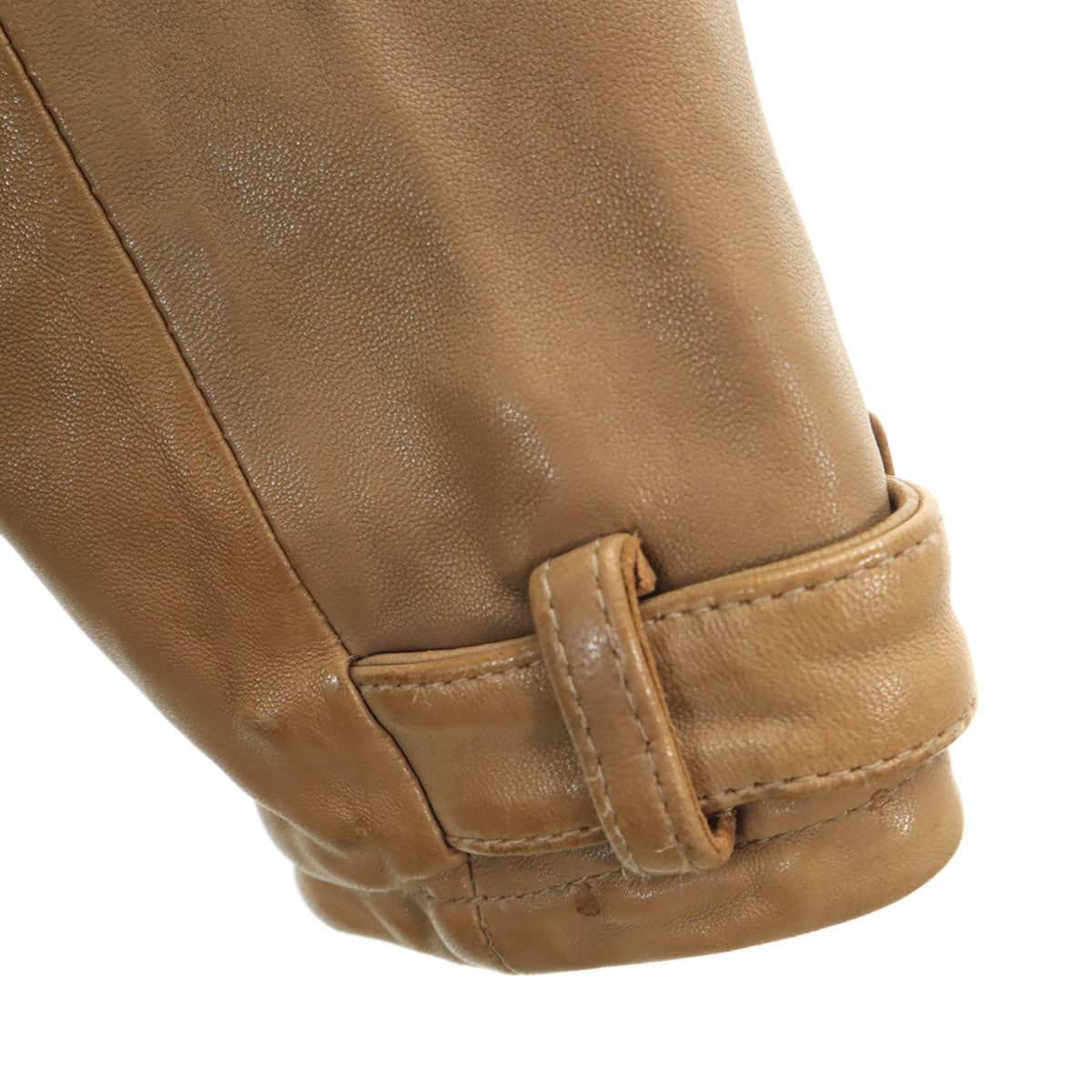 AVIREX Belle アヴィレックス ベル シープスキン レザーコート M ベージュ レディース