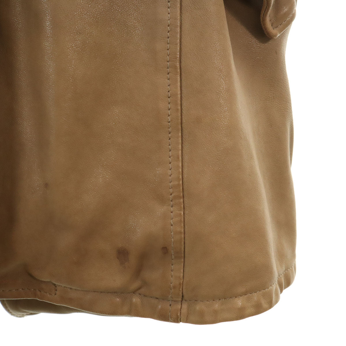 AVIREX Belle アヴィレックス ベル シープスキン レザーコート M ベージュ レディース