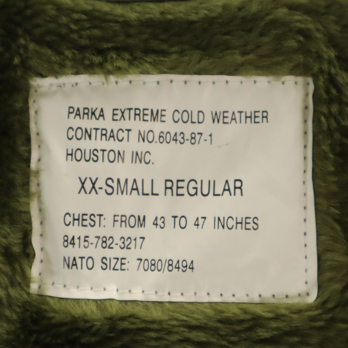 HOUSTON ヒューストン M-51 ライナー付き モッズコート XXS カーキ メンズ