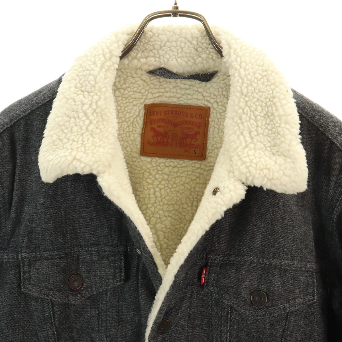 Levi's リーバイス シェルパトラッカー ジャケット S グレー メンズ