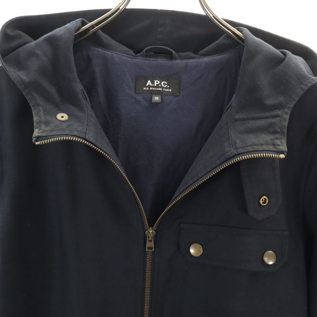 A.P.C. アーペーセー コート 36 ネイビー レディース