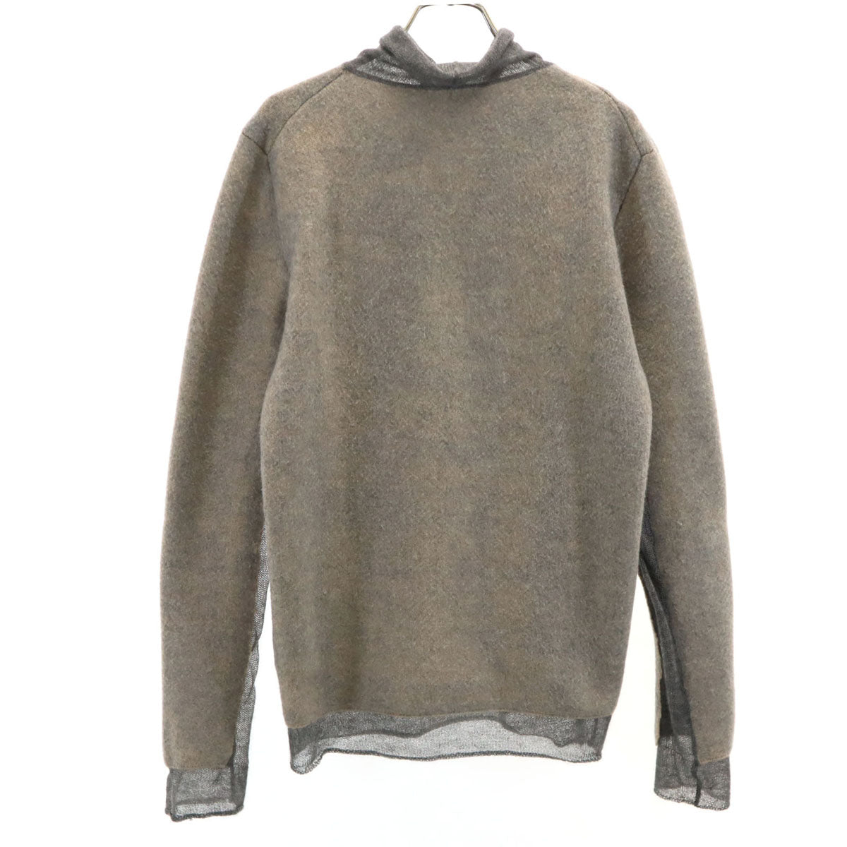 JIL SANDER ジルサンダー イタリア製 カシミヤブレンド 長袖 セーター 48 グレージュ ニット メンズ