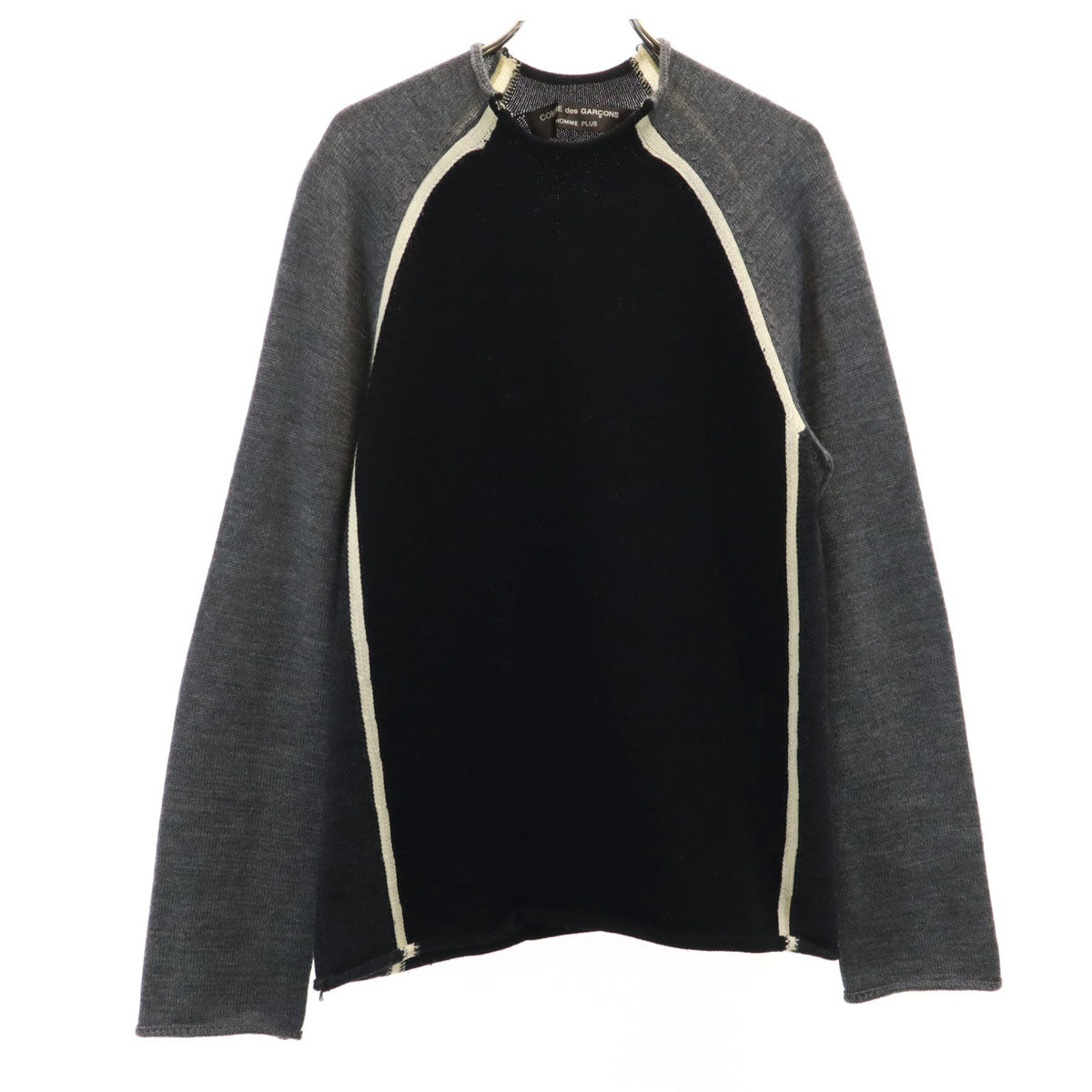 COMME des GARCONS HOMME PLUS コムデギャルソンオムプリュス 2003年 日本製 長袖 セーター ブラック ニット メンズ