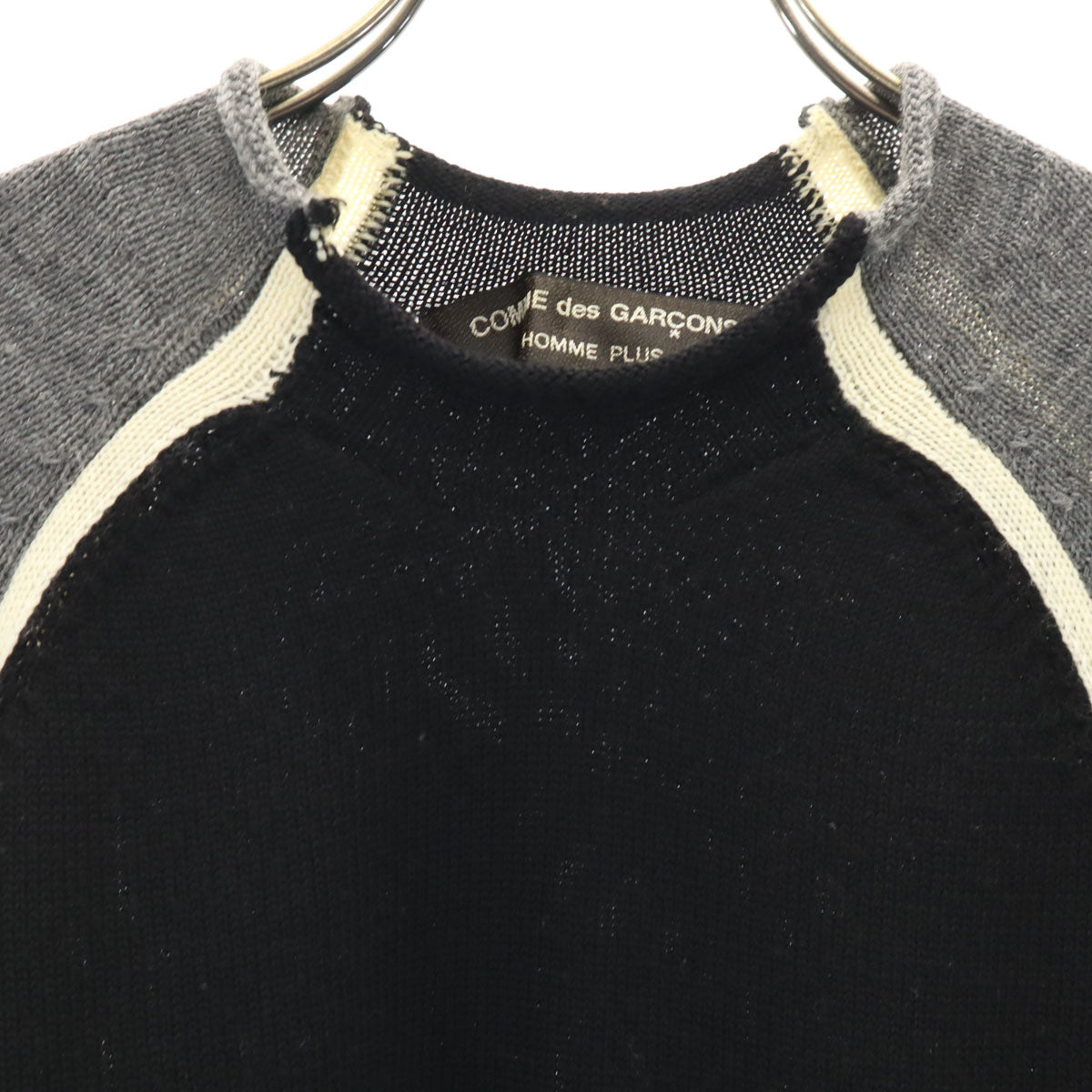 COMME des GARCONS HOMME PLUS コムデギャルソンオムプリュス 2003年 日本製 長袖 セーター ブラック ニット メンズ