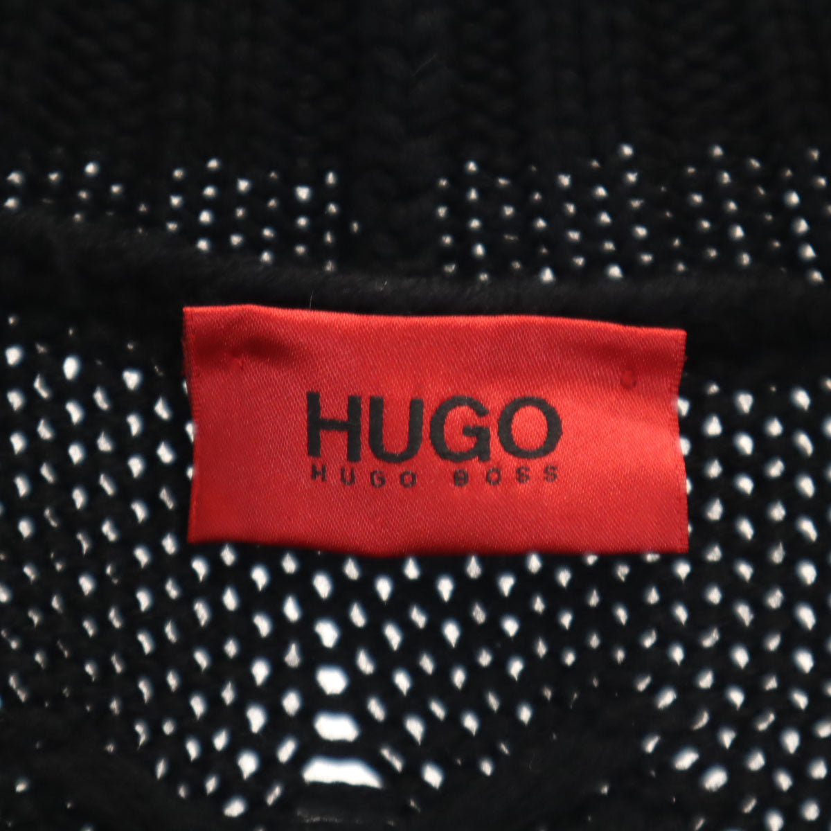 HUGO HUGO BOSS ヒューゴ ヒューゴボス 長袖 ロング ニットカーディガン M ブラック レディース