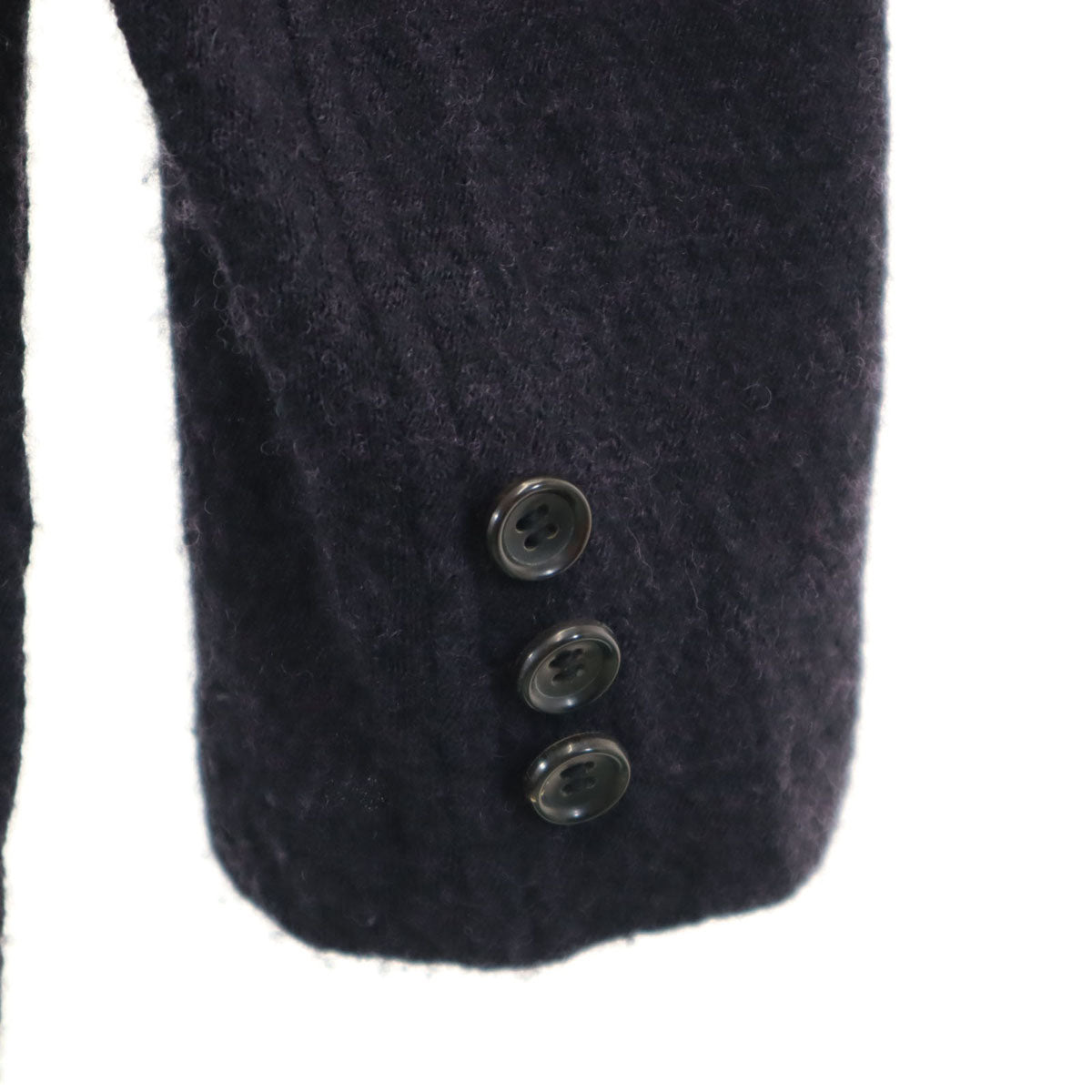 COMME des GARCONS HOMME コムデギャルソンオム 2008年 日本製 長袖 ニットカーディガン SS ネイビー メンズ