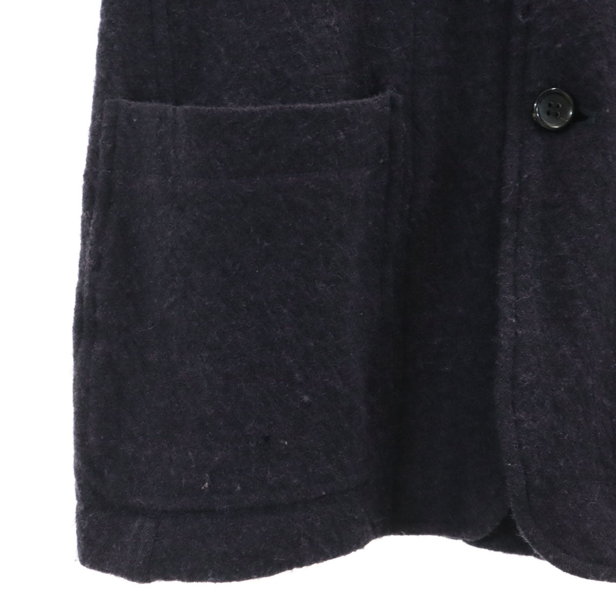 COMME des GARCONS HOMME コムデギャルソンオム 2008年 日本製 長袖 ニットカーディガン SS ネイビー メンズ