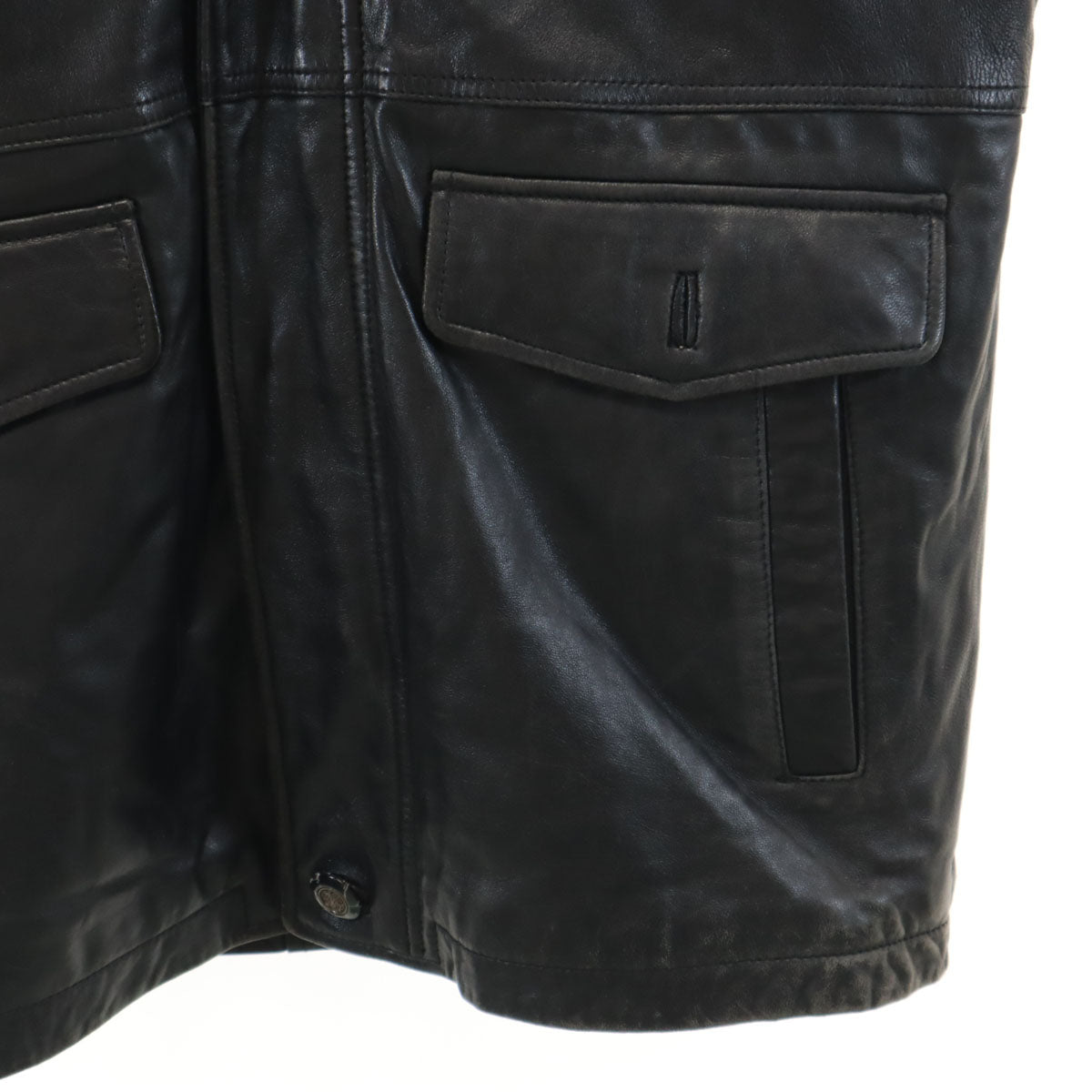 CLIENTI UOMO レザージャケット M ブラック メンズ