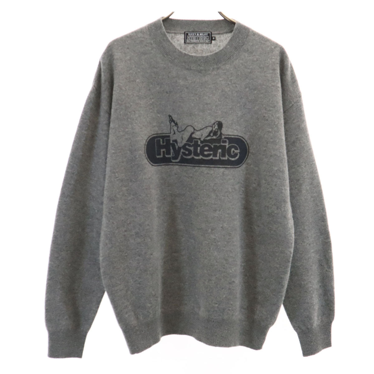 HYSTERIC ヒステリック 長袖 セーター M グレー ニット ヒステリックグラマー メンズ