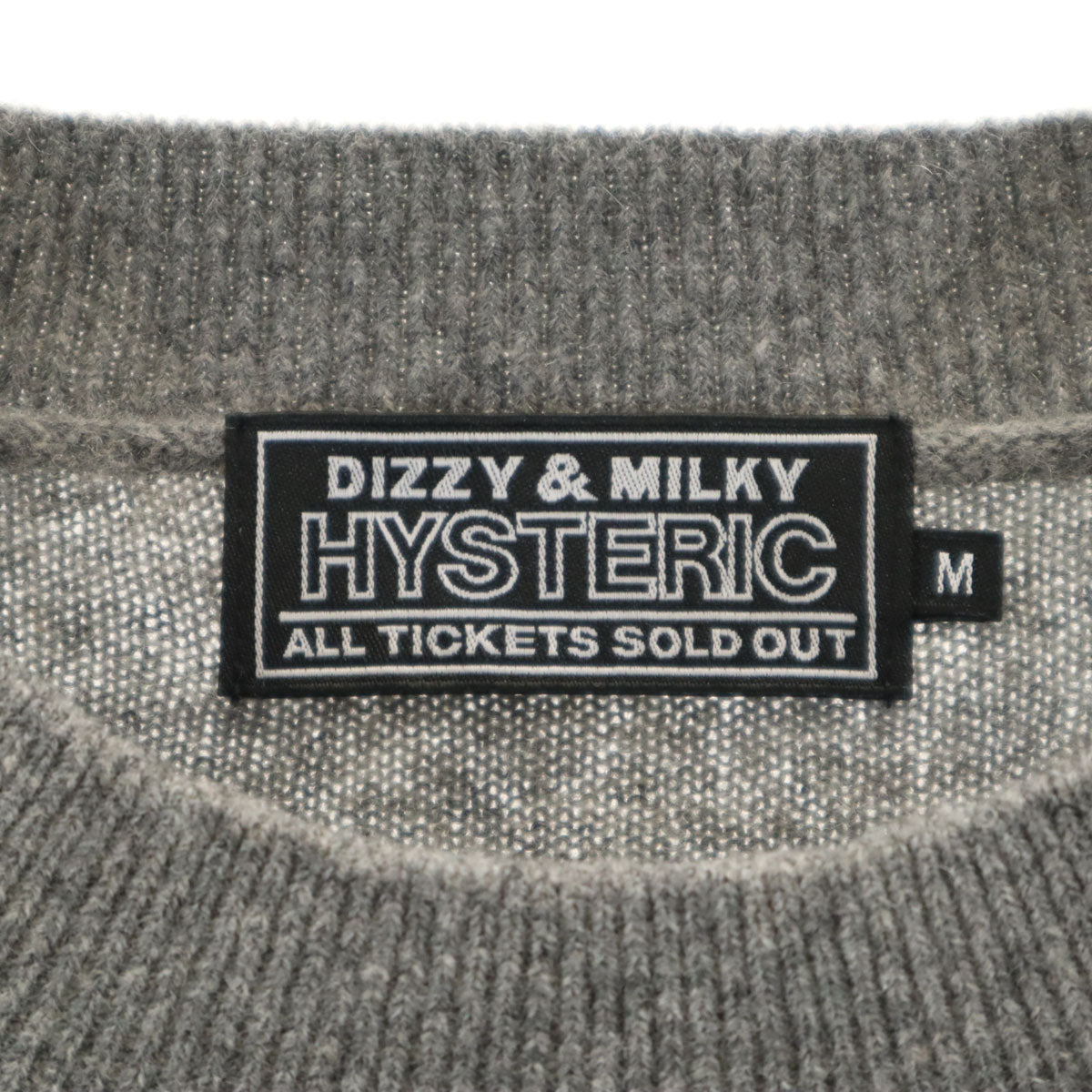 HYSTERIC ヒステリック 長袖 セーター M グレー ニット ヒステリックグラマー メンズ