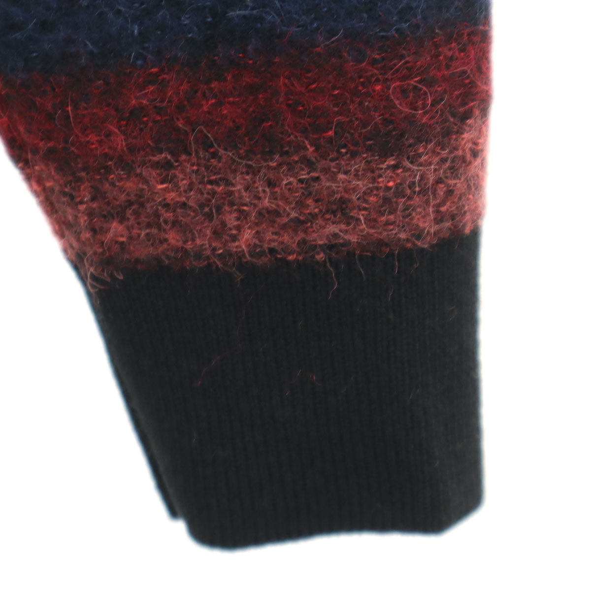 美品 PS Paul Smith ピーエスポールスミス アルパカブレンド ボーダー柄 長袖 セーター XS マルチ ニット レディース