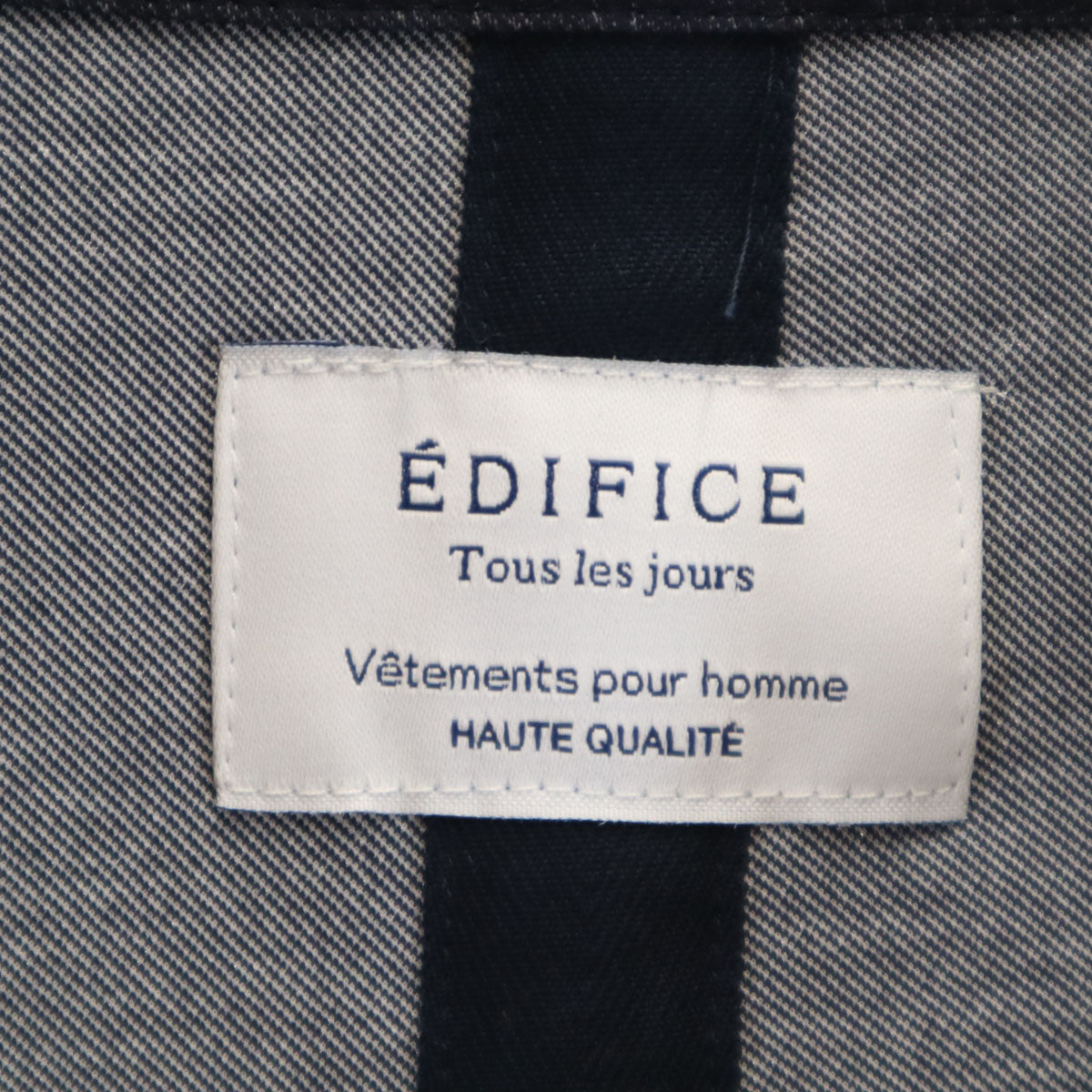 EDIFICE エディフィス 日本製 ジャケット 44 ネイビー メンズ