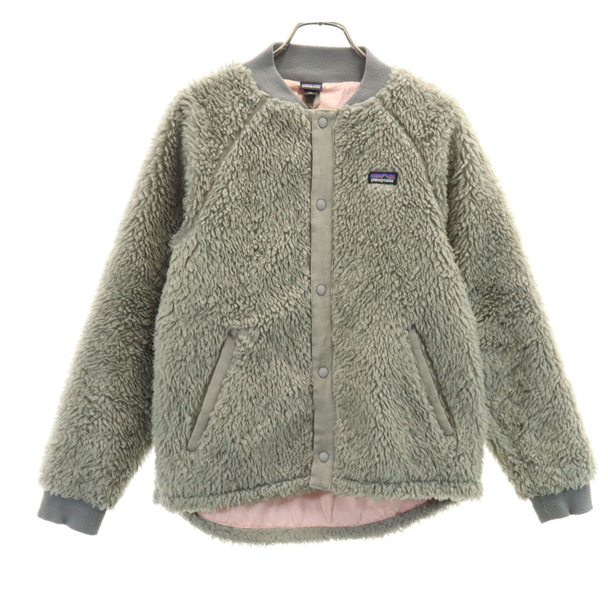 patagonia パタゴニア ボアジャケット XL 14 グレー 65415FA18 アウトドア キッズ